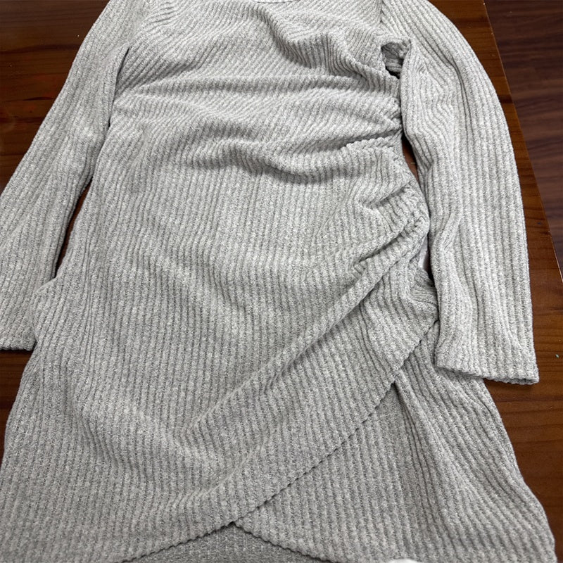 Elegant Asymmetric Hem Bodycon Mini Dress